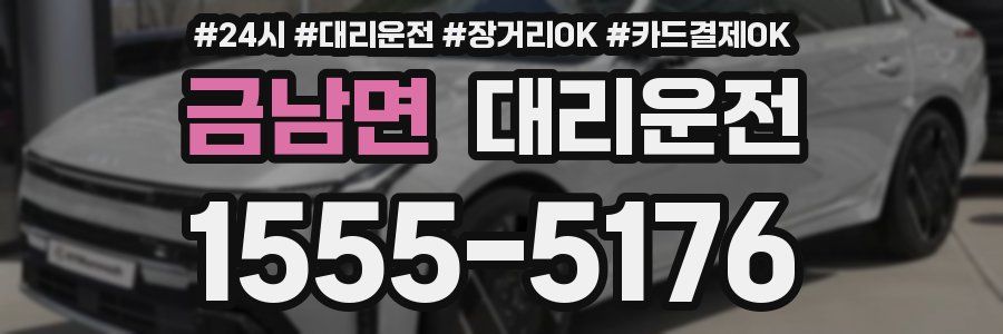 금남면 대리운전