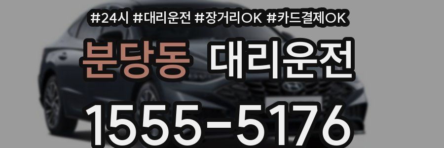 분당동 대리운전