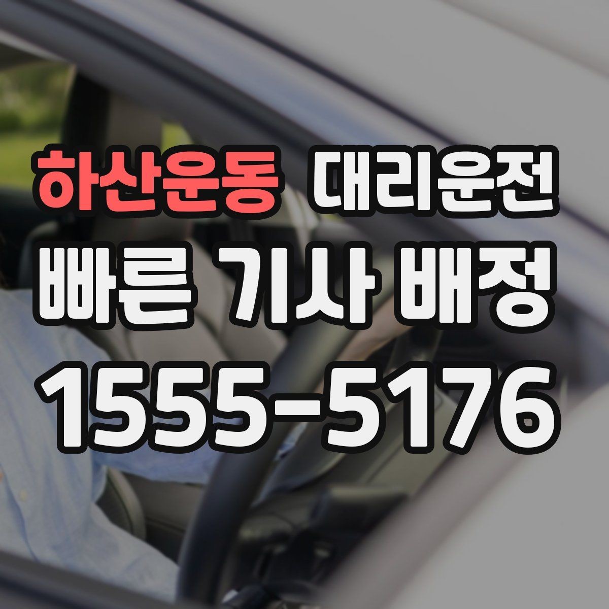 하산운동 대리운전 정차 금지 구역 사전 확인법