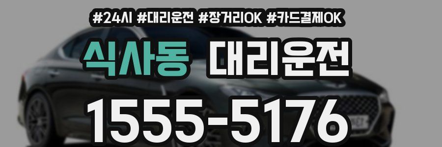 식사동 대리운전