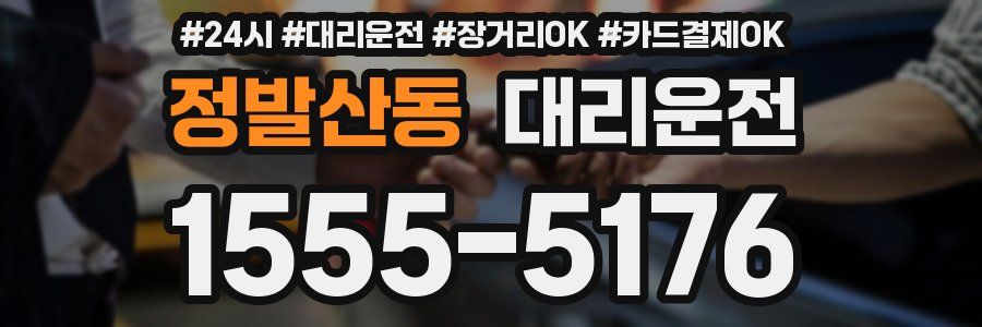 정발산동 대리운전