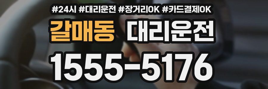 갈매동 대리운전