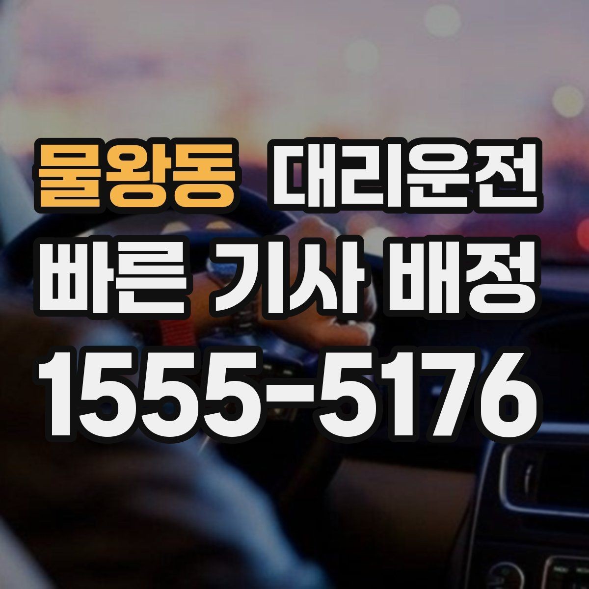 물왕동 대리운전 음주 운전 예방, 귀가를 책임집니다