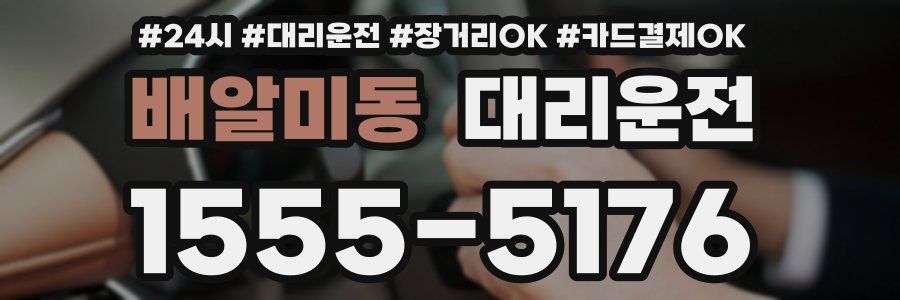 배알미동 대리운전