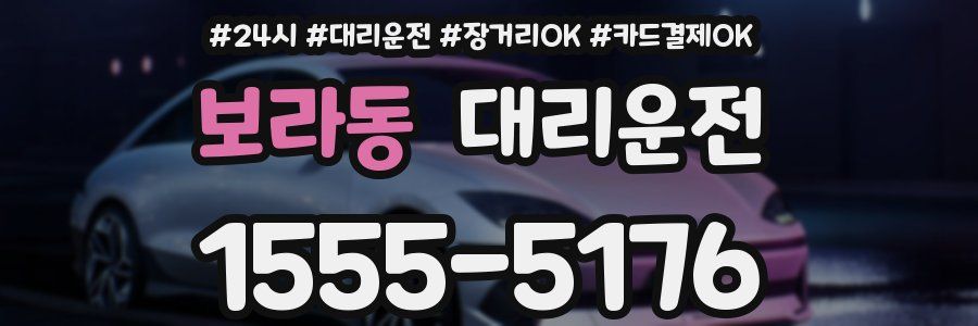 보라동 대리운전