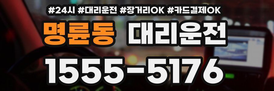 명륜동 대리운전