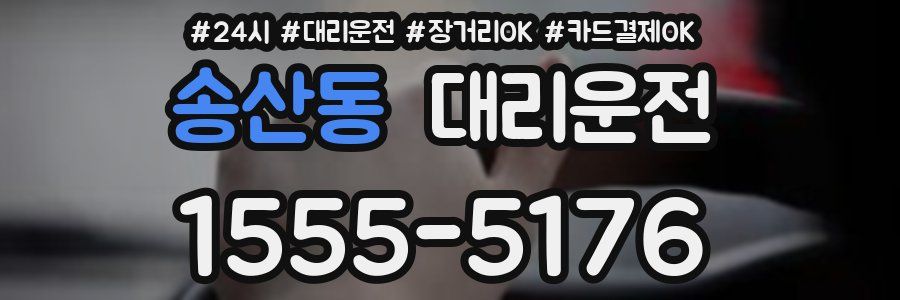 송산동 대리운전