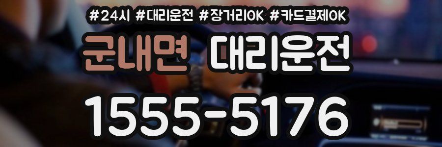 군내면 대리운전