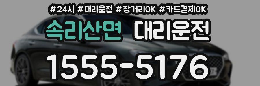 속리산면 대리운전