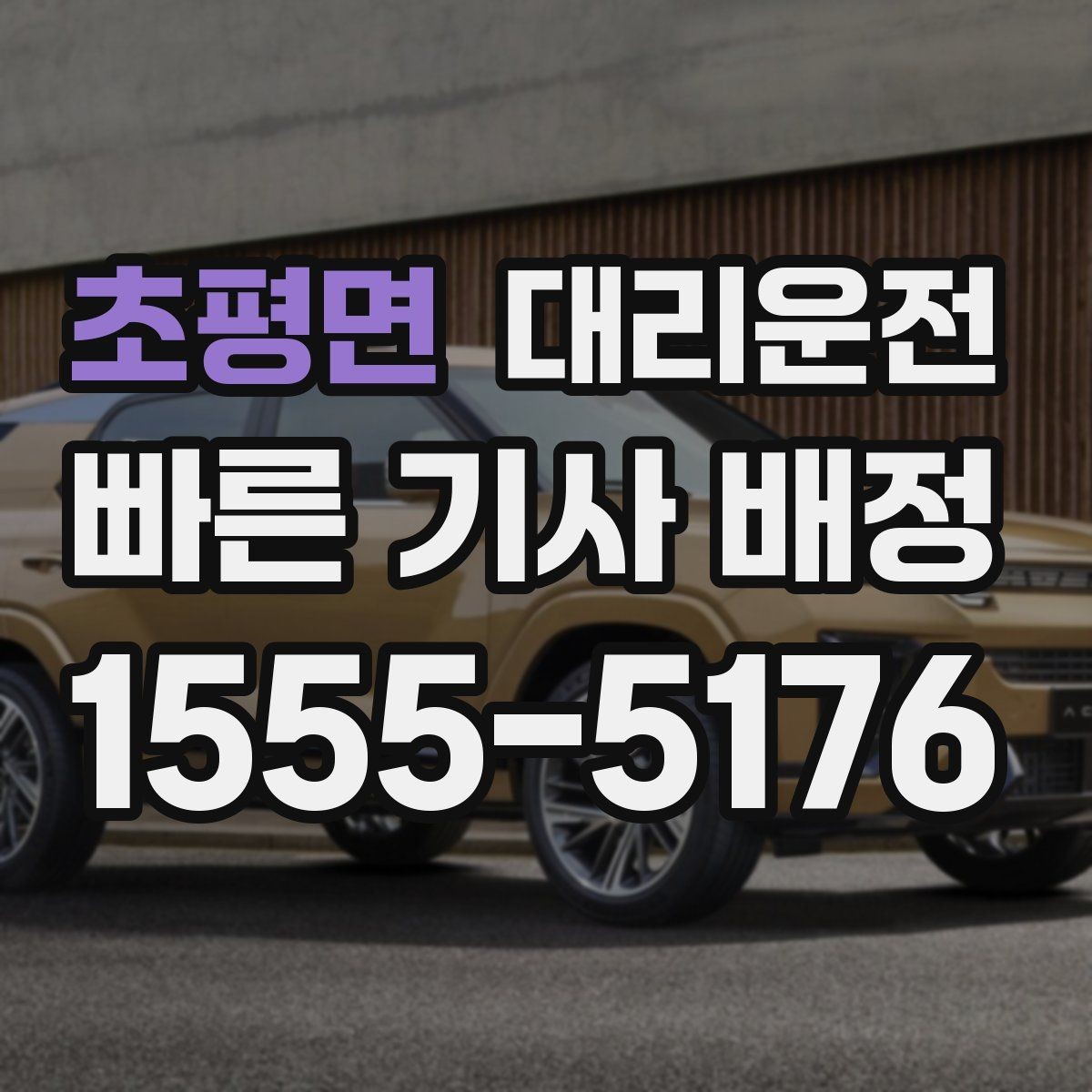 초평면 대리운전 도심 집합금지 구역 준수 운행