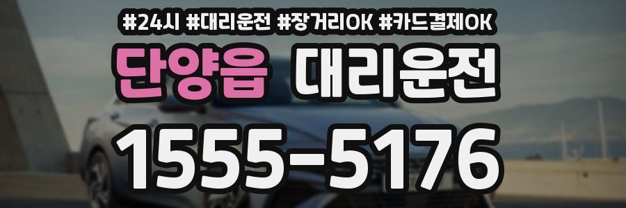 단양읍 대리운전
