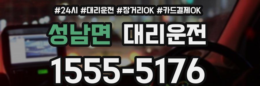 성남면 대리운전