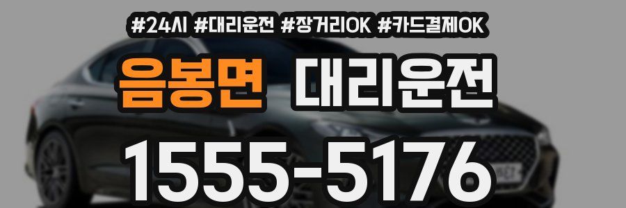 음봉면 대리운전