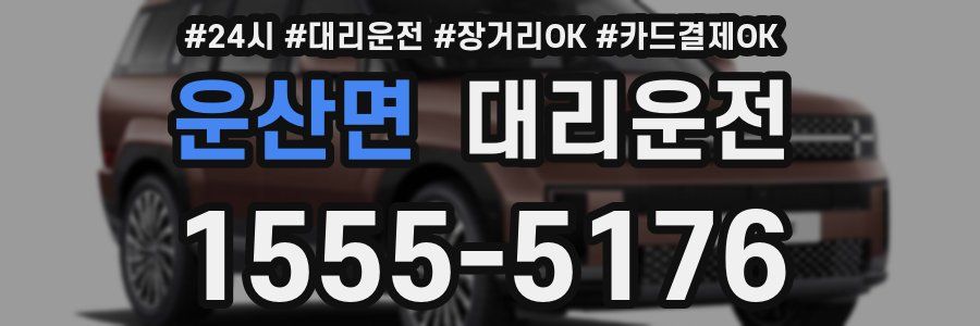 운산면 대리운전