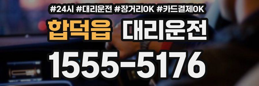 합덕읍 대리운전