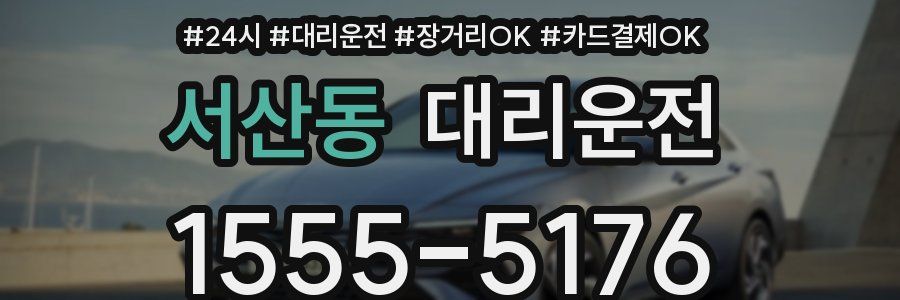 서산동 대리운전