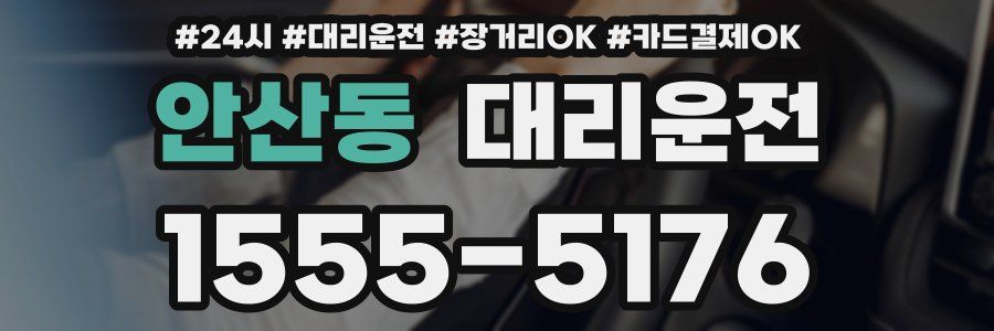 안산동 대리운전