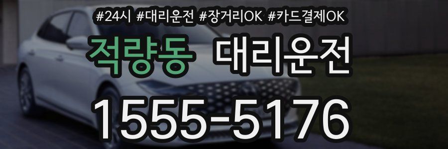 적량동 대리운전