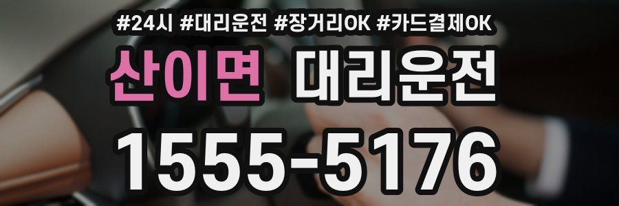 산이면 대리운전