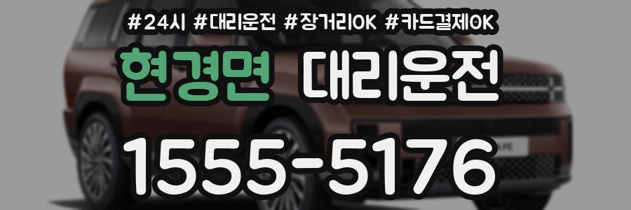 현경면 대리운전