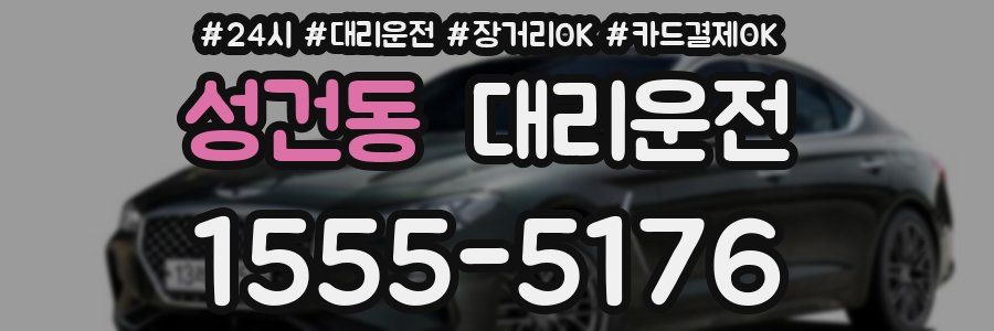 성건동 대리운전