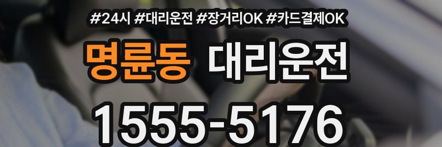명륜동 대리운전
