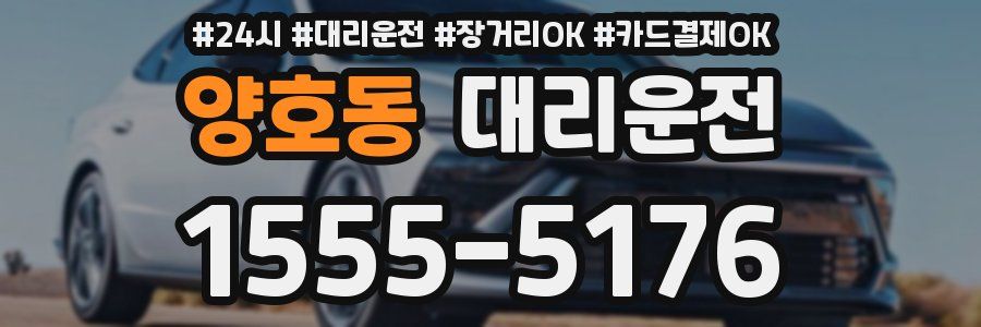 양호동 대리운전