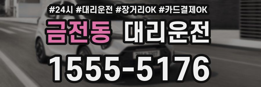 금전동 대리운전
