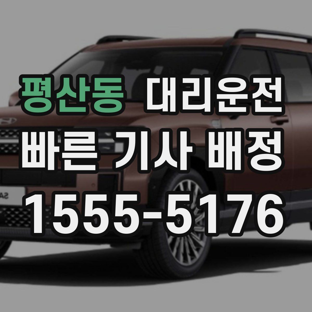 평산동 대리운전 호출해 지하주차장 픽업 준비