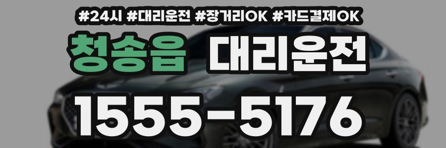 청송읍 대리운전