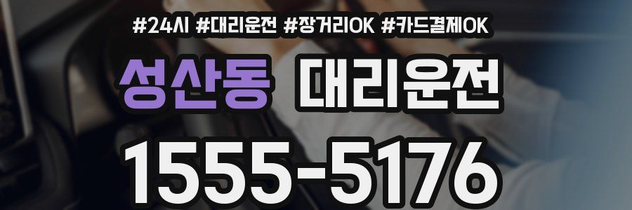성산동 대리운전