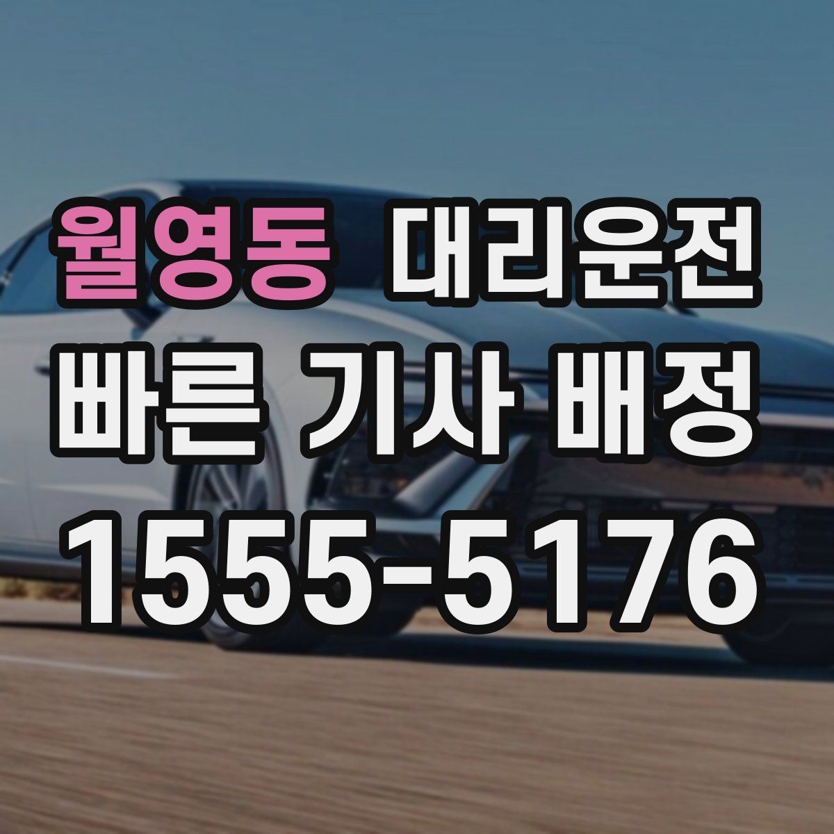 월영동 대리운전 반나절 종일 일정 일일기사 안내