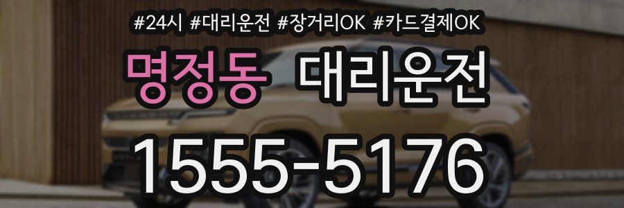 명정동 대리운전