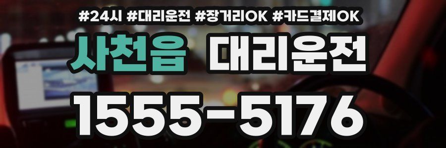 사천읍 대리운전