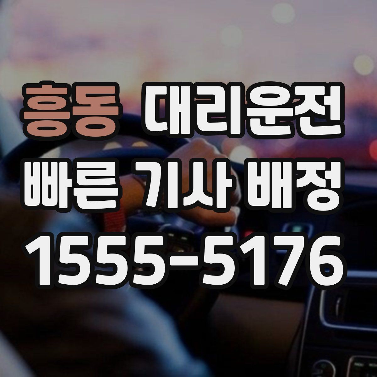 흥동 대리운전 기사 프로필 미리 보기