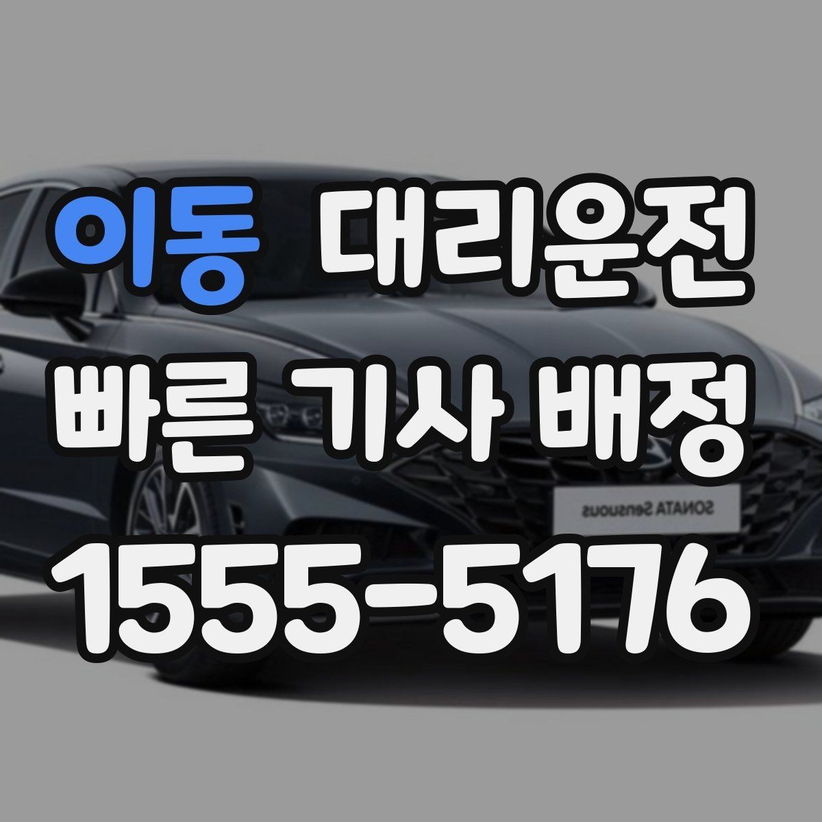 이동 대리운전 야간 산책 후 편안한 귀가