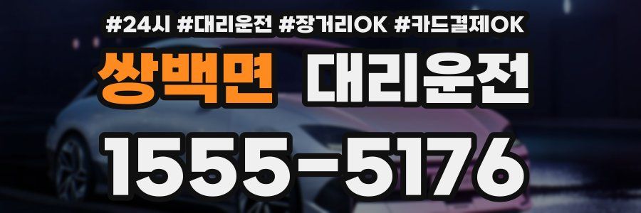 쌍백면 대리운전