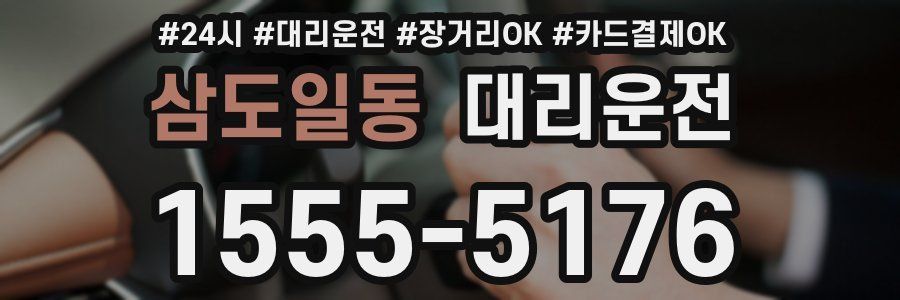 삼도일동 대리운전