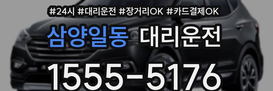 삼양일동 대리운전