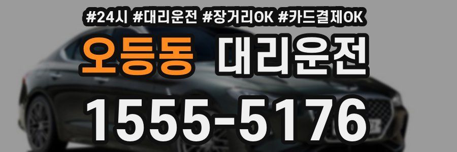 오등동 대리운전