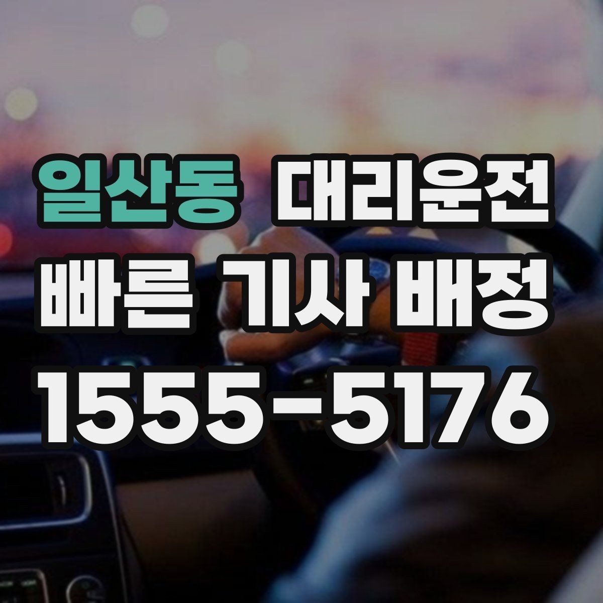 일산동 대리운전 하차 후 길안내 도와드림