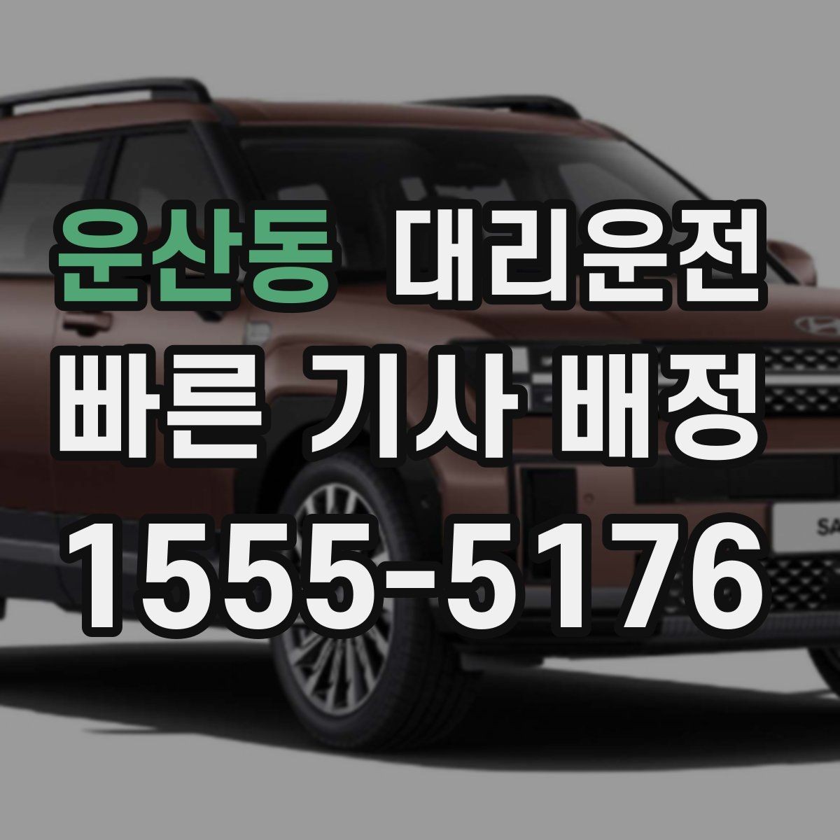 운산동 대리운전 브레이크·등화 확인 후 출발