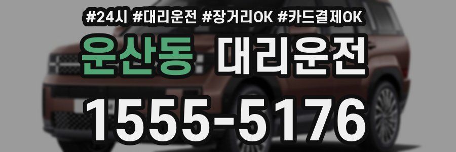 운산동 대리운전