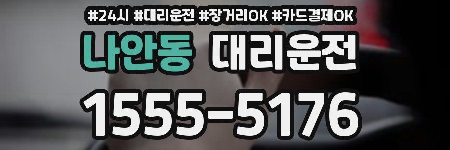 나안동 대리운전