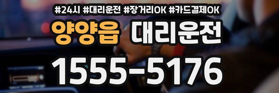 양양읍 대리운전