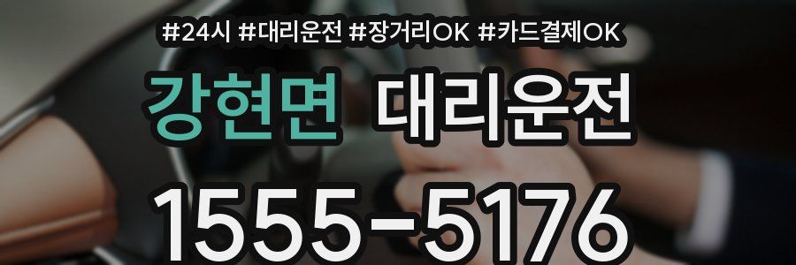 강현면 대리운전