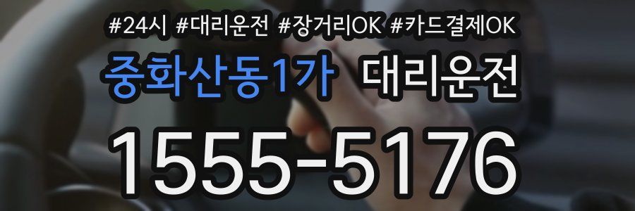 중화산동1가 대리운전