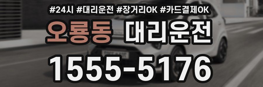 오룡동 대리운전