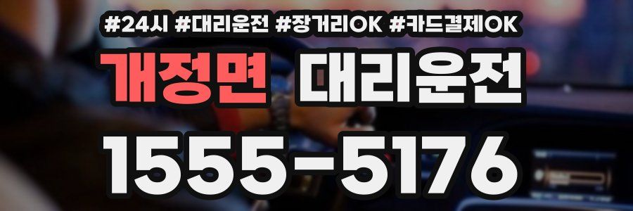 개정면 대리운전
