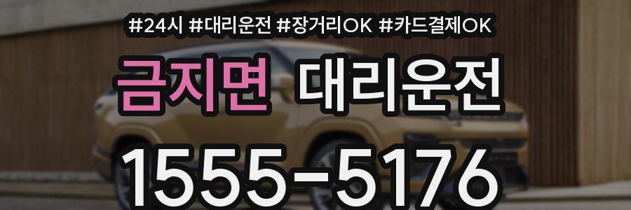 금지면 대리운전